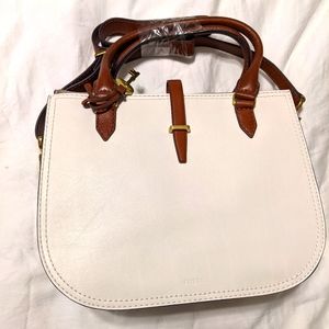 Fossil Leather Ryder Satchel NWT